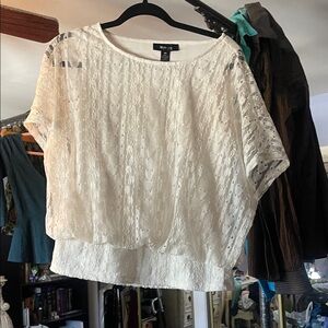 New York & Company Cream Lace Blouse FINAL PRICE!